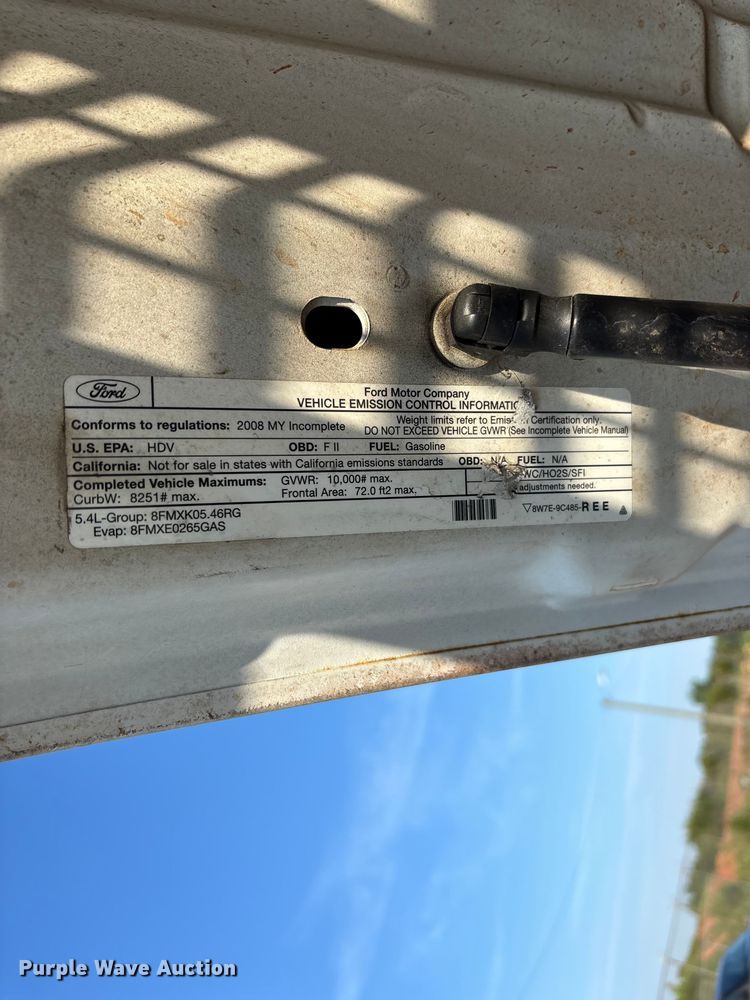 image for item DU6342 2008 Ford F350 Super Duty 