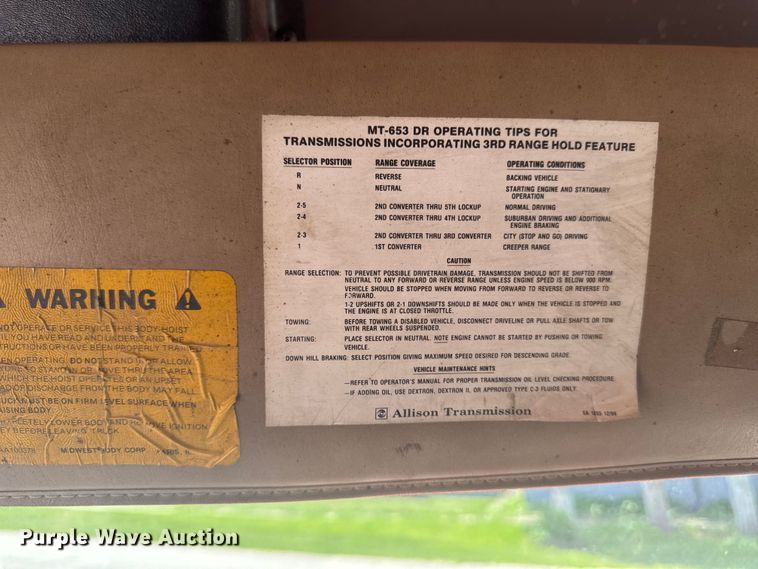 image for item DV2045 1994 International 4900 dump truck