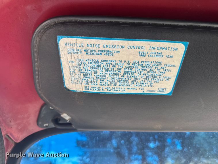 image for item DV2047 1983 Chevrolet C70 dump truck