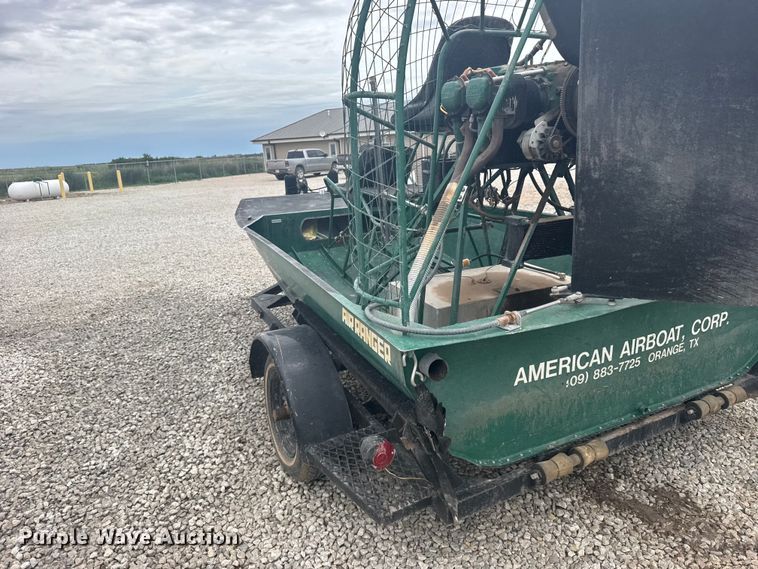 image for item DY2966 American Airboat Corp Air Ranger air boat