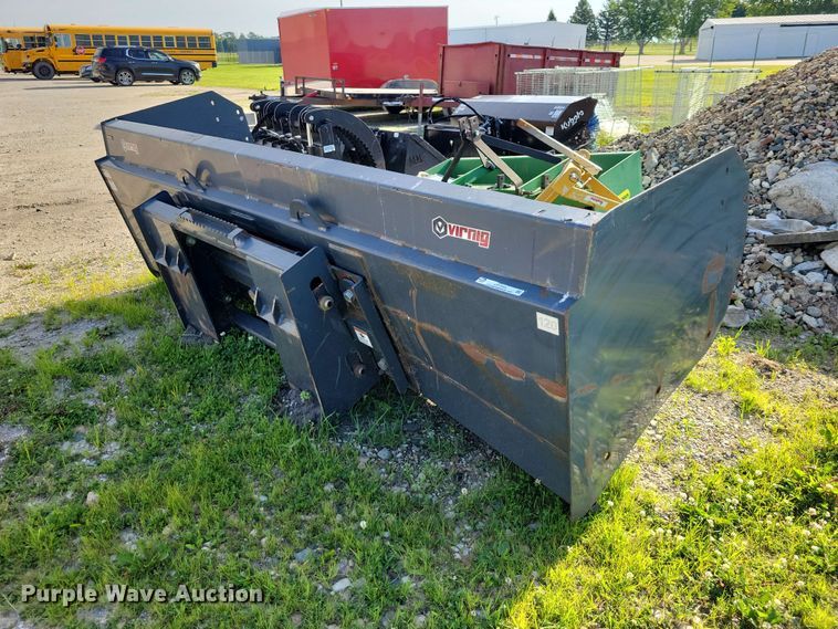 image for item DZ7344 Virnig skid steer snow pusher