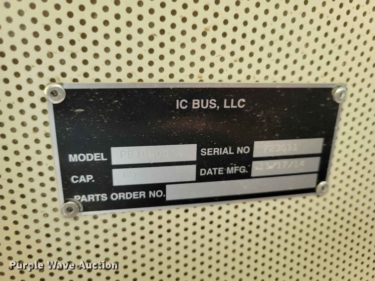 image for item DZ7345 2016 IC PB10500 school bus