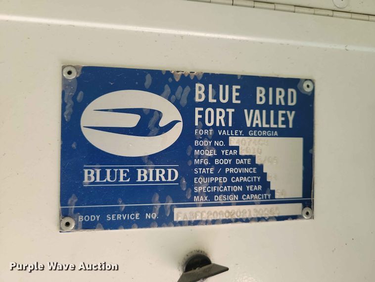 image for item DZ7346 2010 Blue Bird All American school bus