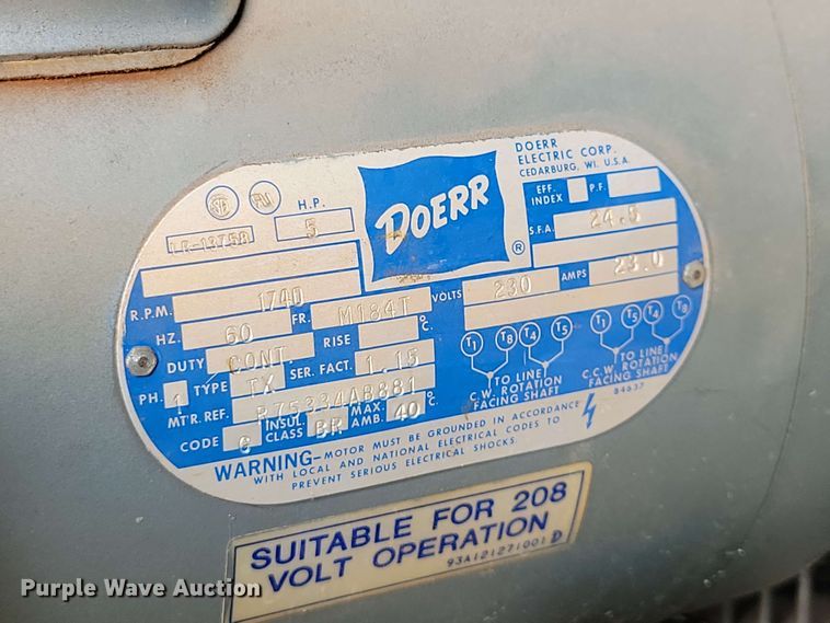 image for item DZ7351 1988 Flightway air compressor