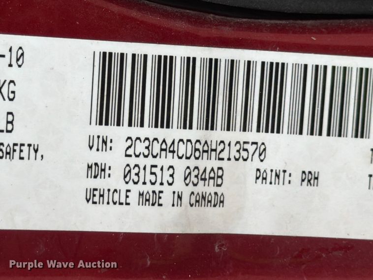 image for item ED5829 2010 Chrysler 300 