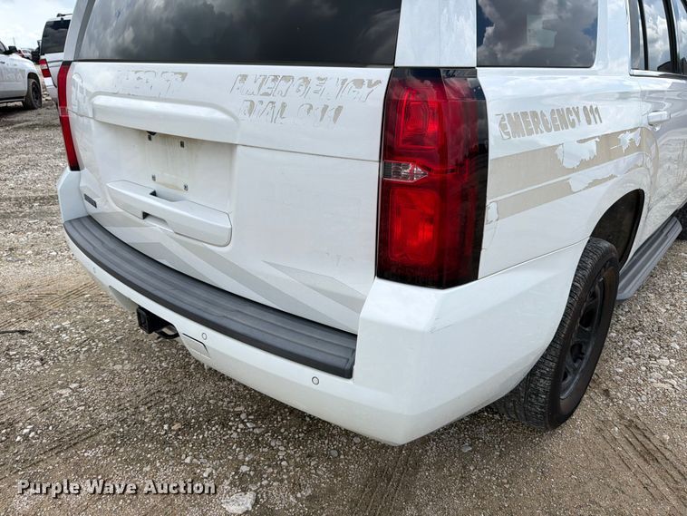 image for item ED5831 2015 Chevrolet Tahoe Police SUV
