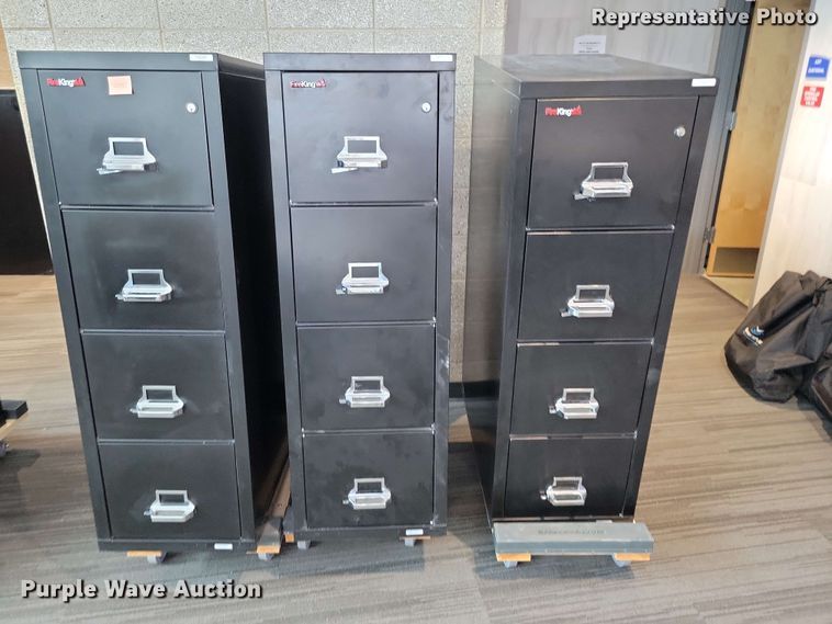 image for item EE1079 (2) Fire King fire proof file cabinets