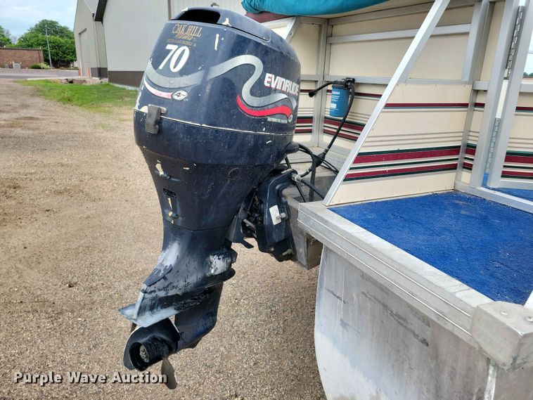 image for item EE1093 1999 JC MFG inc. Neptoon Dolphin 246 pontoon boat