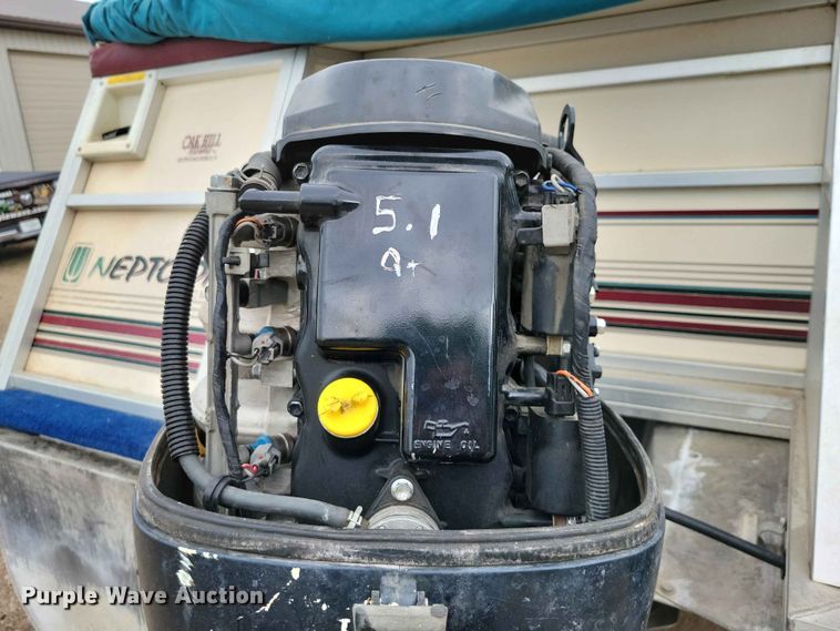 image for item EE1093 1999 JC MFG inc. Neptoon Dolphin 246 pontoon boat