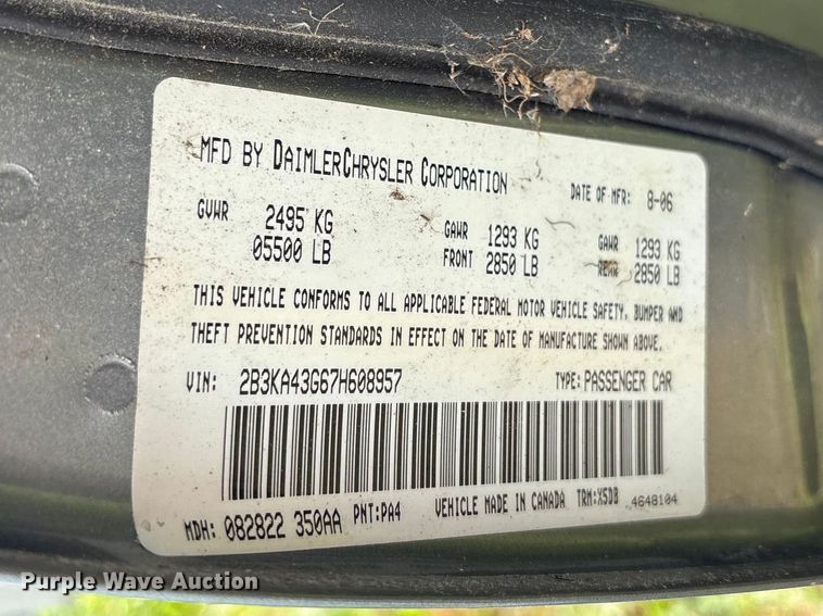 image for item EF1130 2007 Dodge Charger 