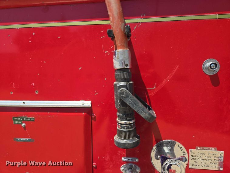 image for item EF1854 1972 Ford 750 pumper fire truck