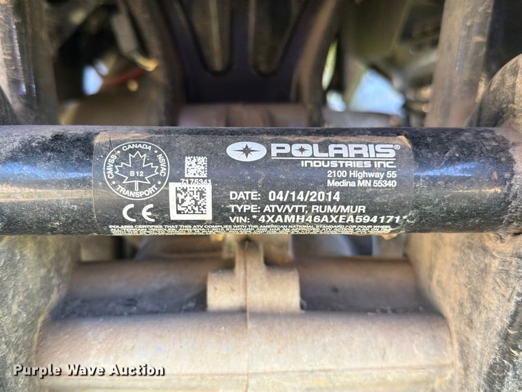 image for item EO8596 2014 Polaris Sportsman ATV
