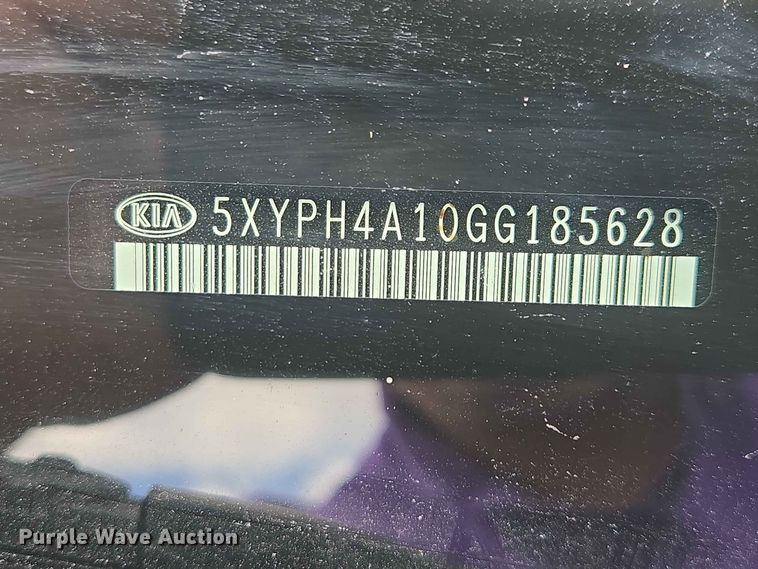 image for item ER1750 2016 KIA Sorento SUV