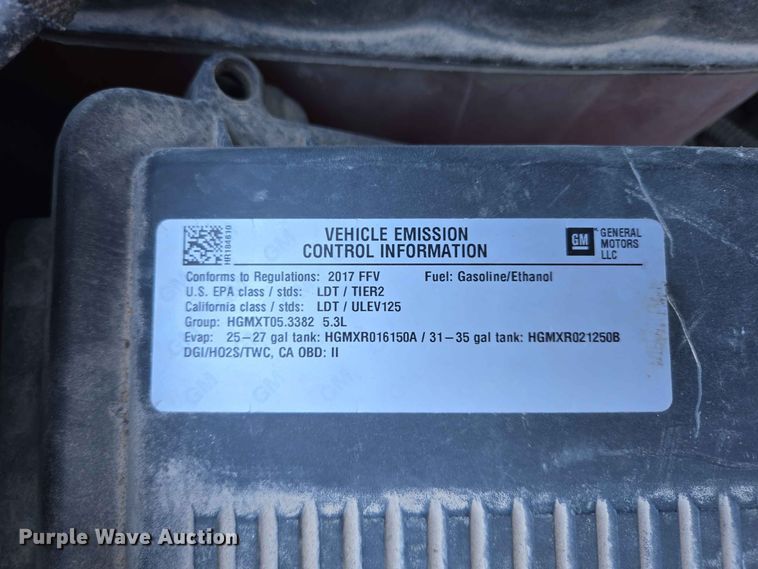 image for item ER1752 2017 Chevrolet Tahoe SSV SUV