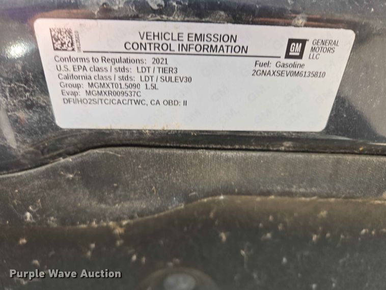 image for item ER1753 2021 Chevrolet Equinox SUV