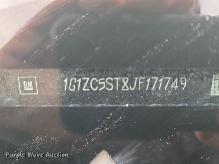 image for item ER1763 2018 Chevrolet Malibu 