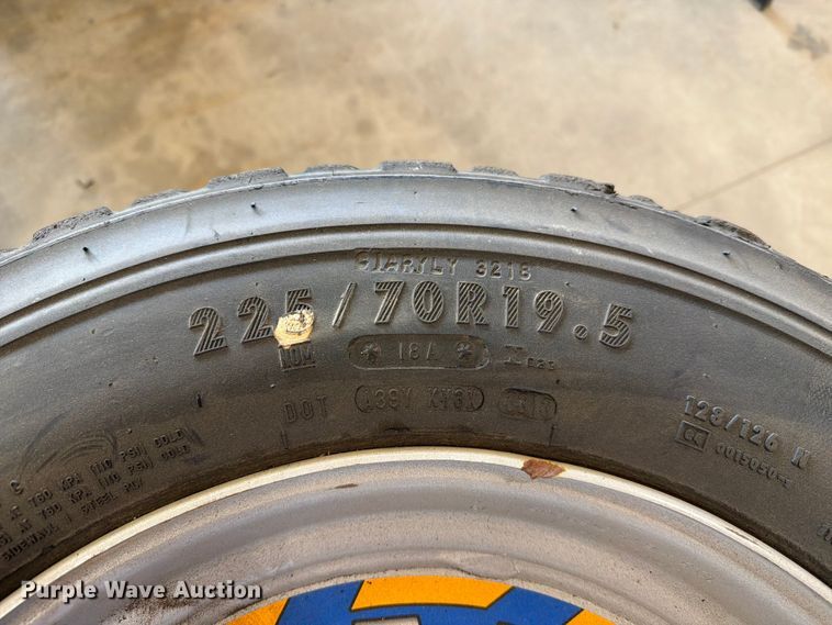 image for item ER1797 (4) Kage Klawz 225/70R19.5 tires and wheels