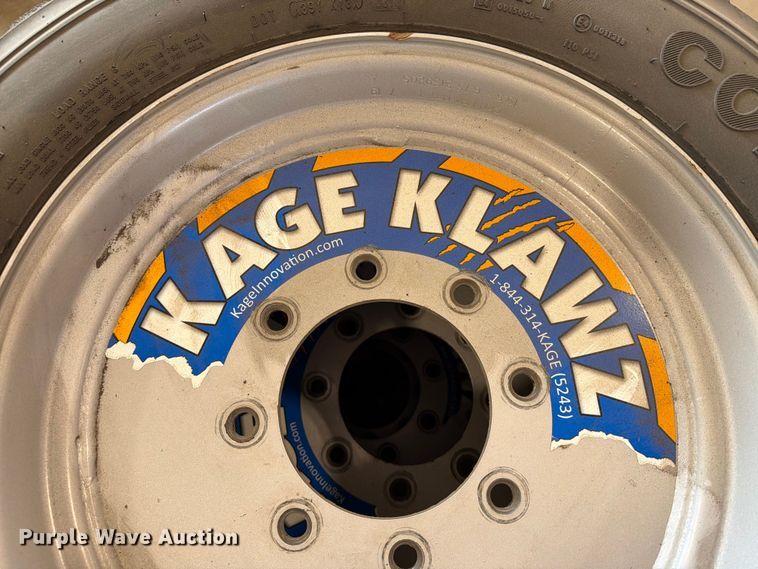 image for item ER1797 (4) Kage Klawz 225/70R19.5 tires and wheels