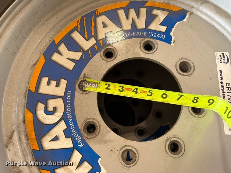 image for item ER1797 (4) Kage Klawz 225/70R19.5 tires and wheels