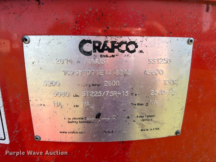 image for item ER1807 2014 Crafco SS125D crack sealer