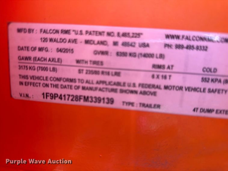 image for item ER1808 2015 Falcon asphalt recycler