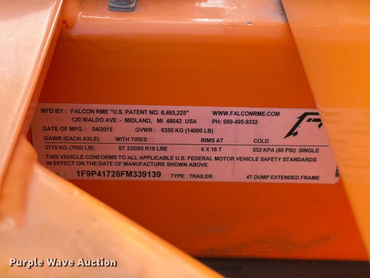image for item ER1808 2015 Falcon asphalt recycler