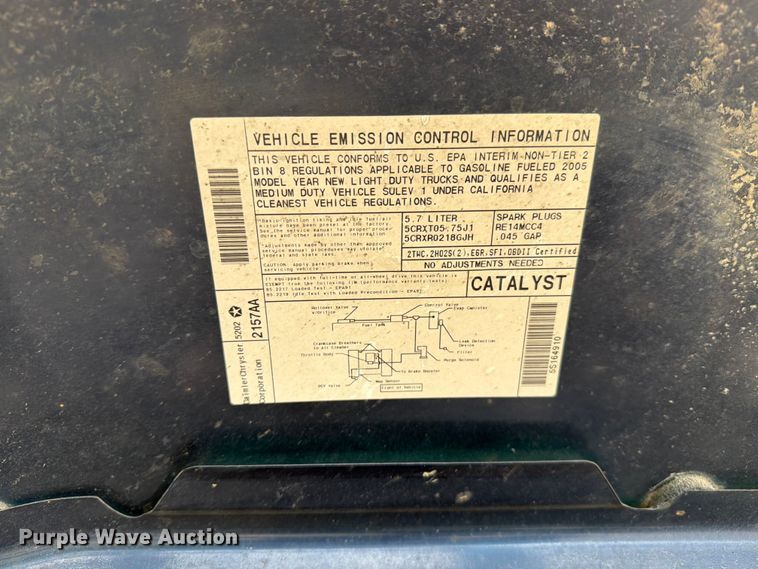 image for item ER1816 2005 Dodge Ram 1500 Ext. Cab pickup truck