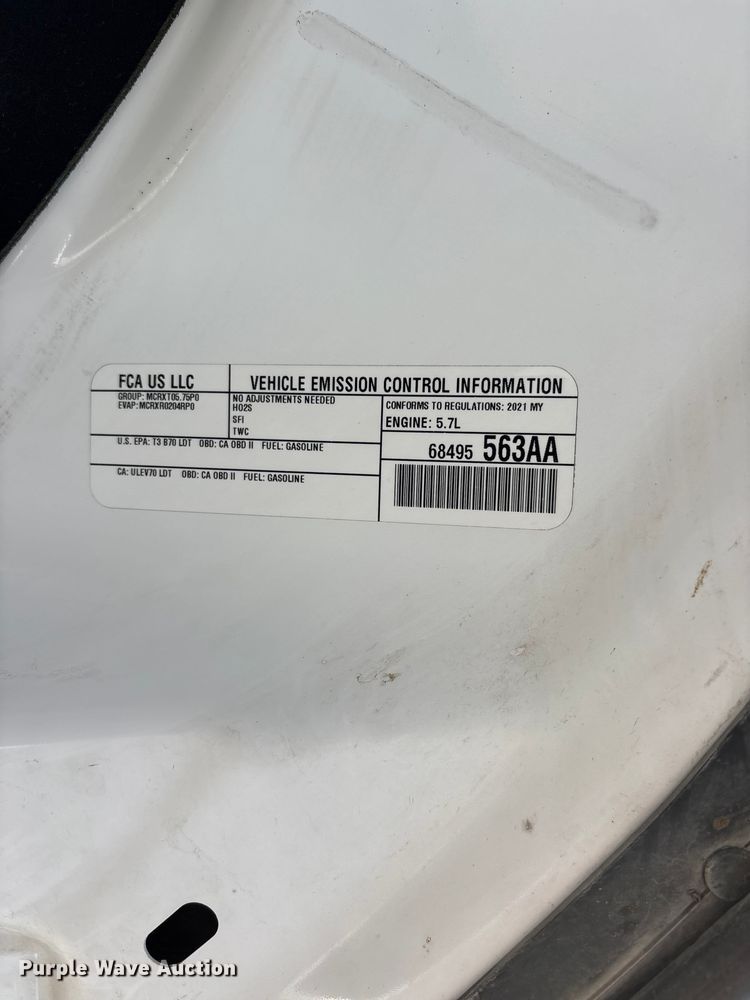 image for item ER3063 2021 Dodge Durango SSV SUV
