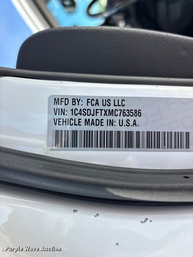image for item ER3063 2021 Dodge Durango SSV SUV