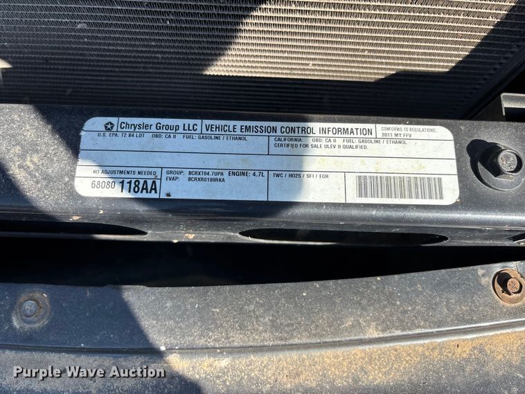 image for item ER3079 2011 Dodge Dakota Crew Cab pickup truck