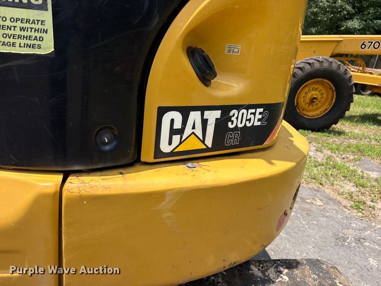 image for item ET0009 2015 Caterpillar 305E2 CR mini excavator