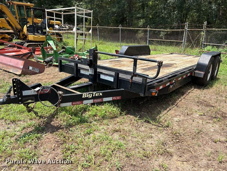 image for item ET0013 2015 Big Tex 14FT-20 Tilt tilt deck utility trailer