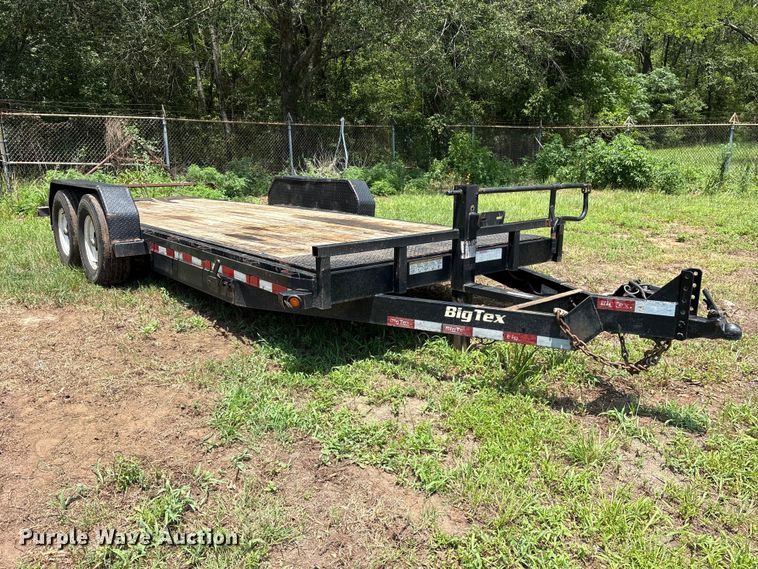 image for item ET0013 2015 Big Tex 14FT-20 Tilt tilt deck utility trailer