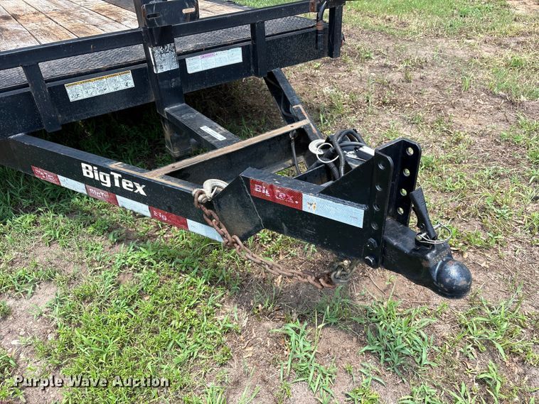 image for item ET0013 2015 Big Tex 14FT-20 Tilt tilt deck utility trailer