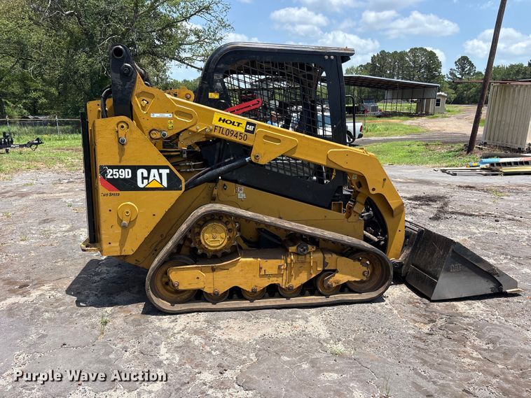 image for item ET0014 2016 Caterpillar 259D tracked skid steer loader
