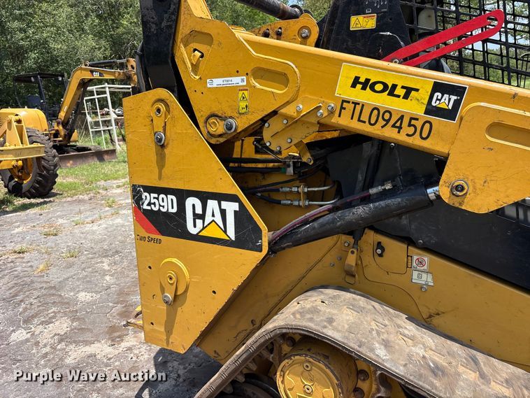 image for item ET0014 2016 Caterpillar 259D tracked skid steer loader