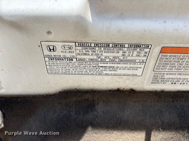 image for item ET0558 2015 Honda Civic 