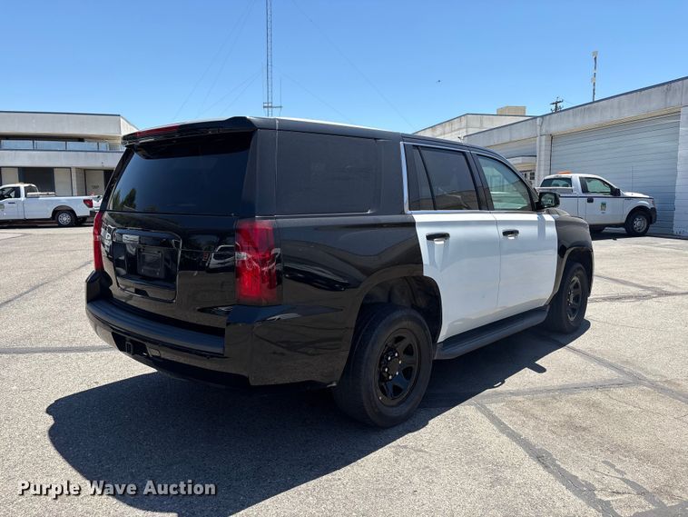 image for item ET0567 2018 Chevrolet Tahoe Police SUV