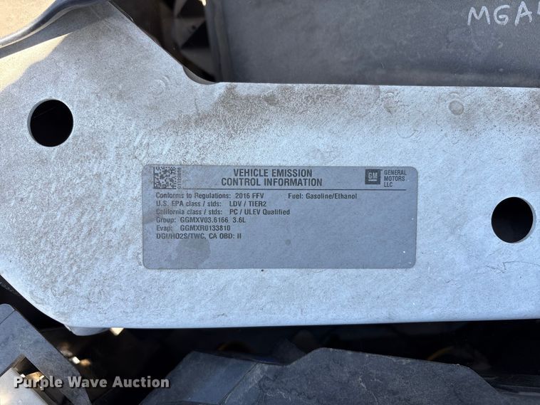 image for item ET0574 2016 Chevrolet Impala Limited Passenger vehicle