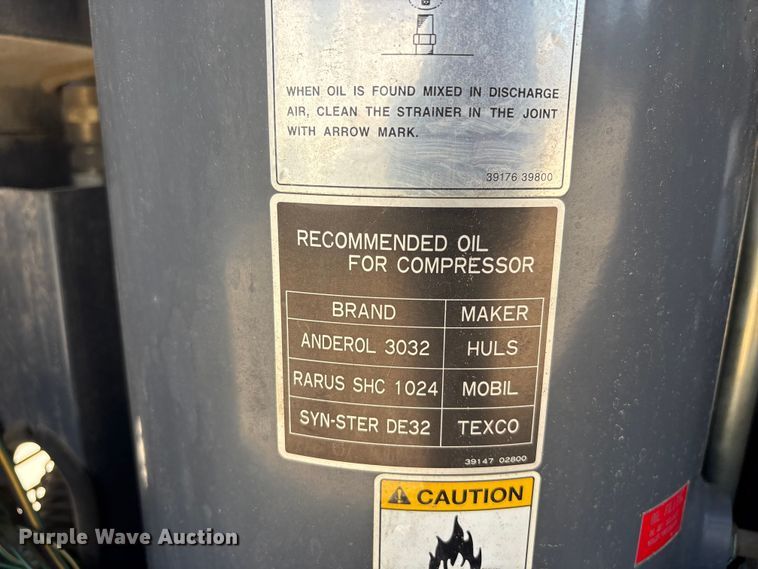 image for item ET0576 1995 AIRMAN PDS185S air compressor