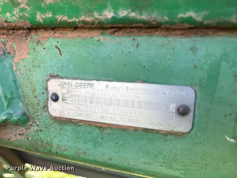 image for item EU5718 1991 John Deere 7445 cotton stripper