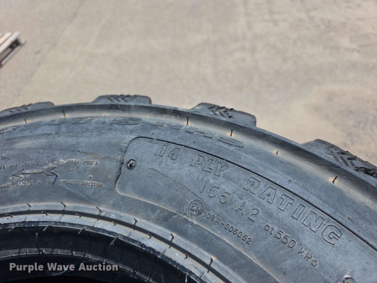 image for item EV2284 (4) Galaxy 14-17.5 skid steer tires