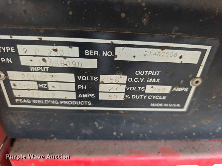image for item EV2289 Airco Dip-Pak 250 welder