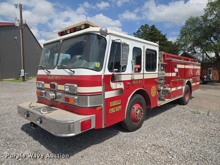 image for item EW0376 1989 Federal Motors pumper fire truck