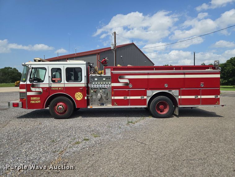 image for item EW0376 1989 Federal Motors pumper fire truck