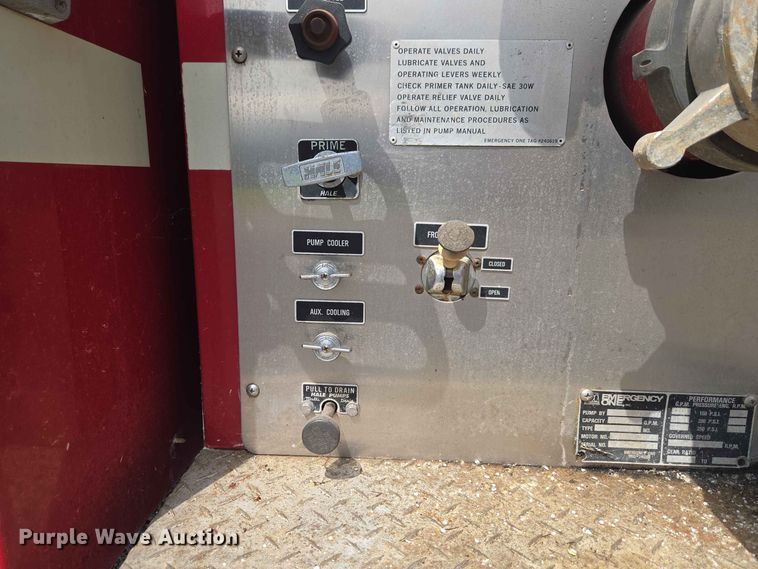 image for item EW0376 1989 Federal Motors pumper fire truck