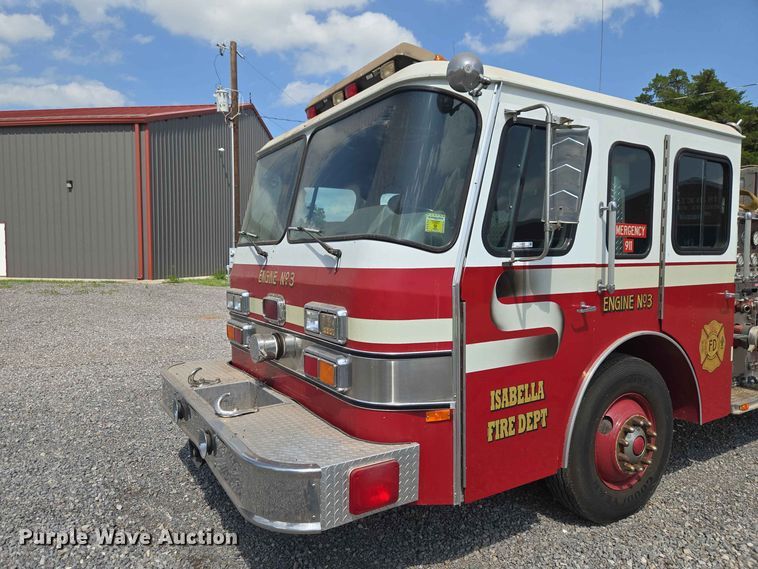 image for item EW0376 1989 Federal Motors pumper fire truck
