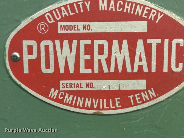 image for item EW4882 Powermatic lathe