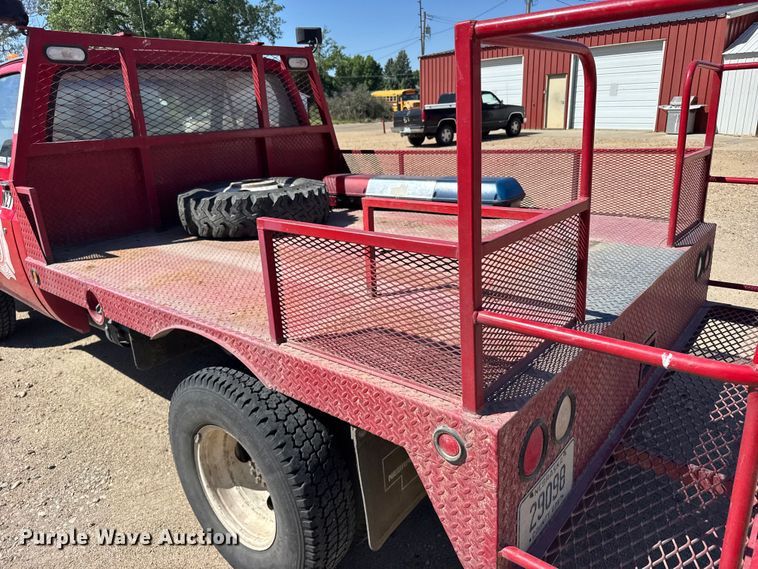 image for item EW4888 1984 Chevrolet K30 flatbed pickup truck