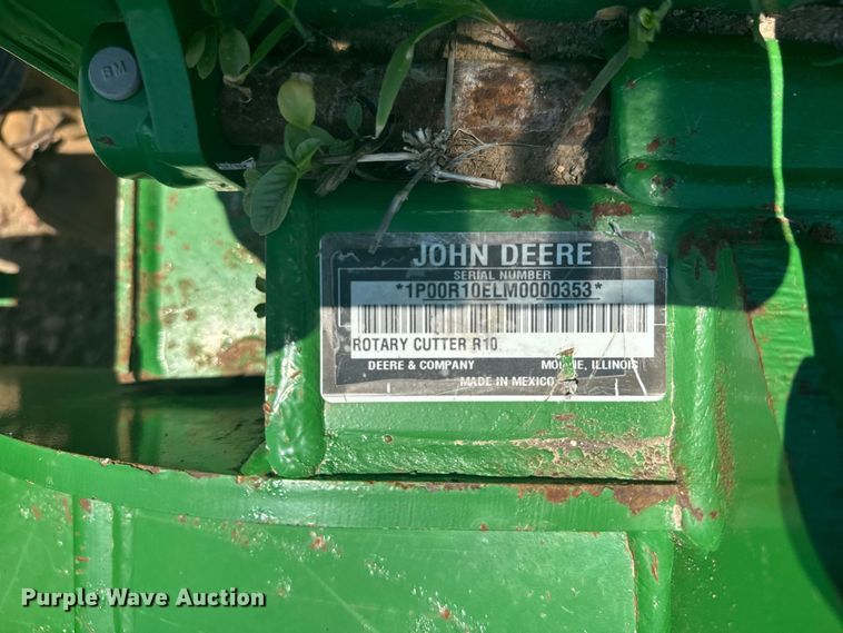 image for item EW4898 2021 John Deere R10 rotary mower